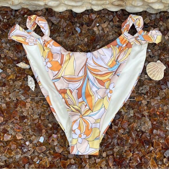 NWT New L*Space Women's Jagger Soulshine Floral Bikini Swim Bottoms Medium Beach - Picture 6 of 12